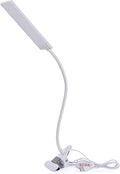 LED Desk Lamp Dimmable Eye-Caring Table Lamp Reading Light Office Light Adjustable 3 Color Modes,14 Brightness Levels, Gooseneck Flexible Clip-on Light for Studying, 5W-White