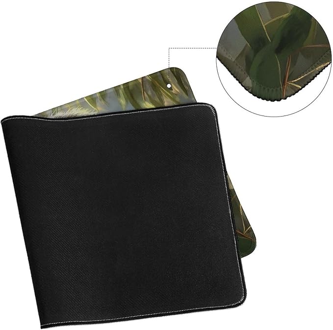 Large Ergonomic Gaming Mouse Pad Baby Koala on Eucalyptus Branch - Adorable Wildlife Theme with Non-Slip Base Water-Resistant Surface and Stitched Edges 40X75cm