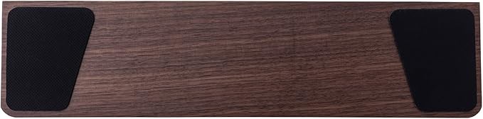 GK GAMAKAY Wooden Wrist Rest Pad, 17.32'' Compact Ergonomic Walnut Wood Hand Wrist Rest for 104 Keys Mechanical Keyboard, Non-Slip Palm Pad for Comfortable Typing and Playing (for 100%)