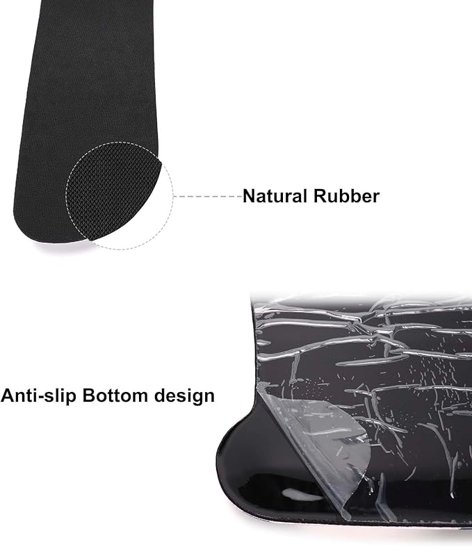 MOSISO Wrist Rest Support for Mouse Pad&Keyboard Set, Leopard Grain Ergonomic Mousepad&Coaster Non-Slip Base Home/Office Easy Typing Cushion with Neoprene Cloth&Raised Memory Foam, Purple