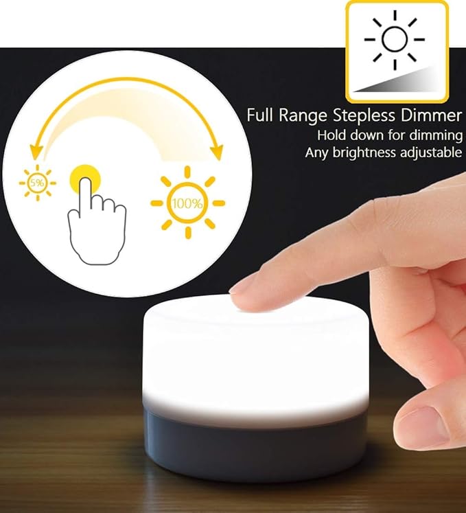 Bedside Lamp, Dimmable Touch Tap Light Novelty Light, Kids Children Adult LED Nightlight, Table Desk Atmosphere Decorative Mood Light Lamp, Bedroom Living Room Baby Nursery Night Light