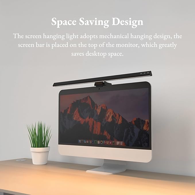 Generic Monitor Light Bar, USB Computer Monitor Lamp, Eye Care Screen Light Bar, Adjustable 5 Color Temperatures, Stepless Dimming, No Screen Glare Desk lamp Home Office Game (300SA)