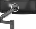 VIVO Premium Aluminum Heavy Duty Monitor Arm for Ultrawide Screens up to 49 inches and 44 lbs, Single Wall Mount, Pneumatic Height, Max VESA 100x100, Black, MOUNT-V101G1