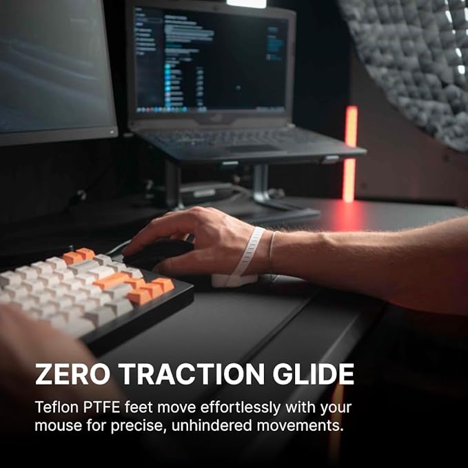 DELTAHUB Carpio G2.0 - Advanced Ergonomic Right-Handed Gaming Wrist Rest for Mouse - Superior Support for Serious Gamers - Anti-Fatigue, Smooth Glide (Large, Right, Pink)