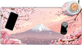 Gaming Mouse Pad Cherry Blossom Desk Mat Sakura Mousepad XL Desk Pad 24x12 Computer Mat Large Mouse Pads for Wireless Mouse Office Laptop Accessories Gift