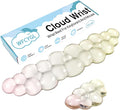 Cloud Keyboard and Mouse Wrist Rest Set Gel Keyboard Wrist Rest for Computer Transparent Ergonomic Mouse Wrist Pad Silicone Non-Slip Cute Clear Wrist Pad Support for Gaming Typing 68%/75% Yellow Pink