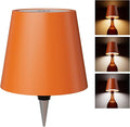 Wireless Bottle Lamp, Rechargeable Stepless Dimming LED Wine Bottle Lights with 3 Color Temperatures for Desk, Bedroom, Restaurant, Bar - Orange