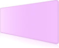 Dapesuom Large Gaming Mouse Pad, Extended Mouse Mat with Stitched Edges, Full Size Keyboard Pad with Non-Slip Base, Big XXL Computer Desk Mats for Gamer, Laptop, Office, 35.5 x 15.7in, Vanilla Purple