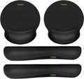 Comfy Mee Premium Memory Foam Keyboard and Mouse Wrist Rest Pads Set - for Comfortable Typing & Wrist Support (Pack of 2)