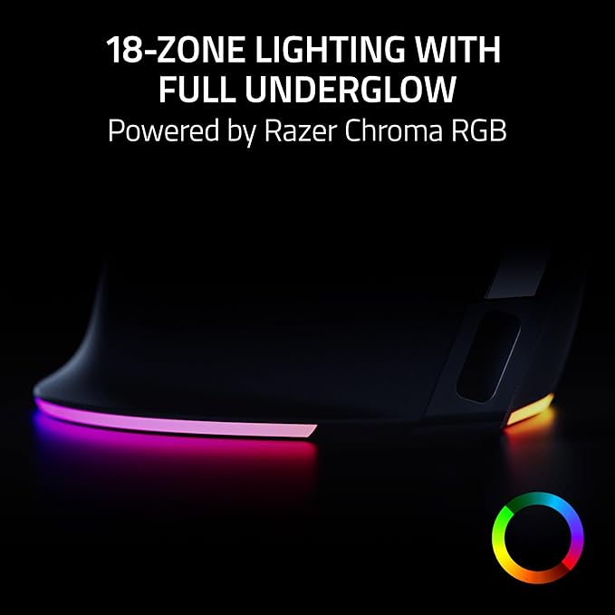 Razer Pro Click V2 Vertical Wireless Mouse: 6 Button Ergonomic Design - One Click AI Prompt - Supports Windows & Mac - Multi Device Connectivity via 2.4GHz, Bluetooth, or USB C Wired Mode - Chroma RGB