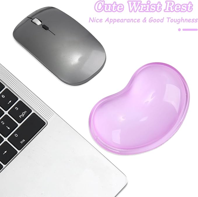 Gel Keyboard & Mouse Wrist Rest Set - Keyboard Wrist Rest Pad & Mouse Support for Office Gaming Pad Computer Laptop Ergonomic Comfortable Wrist Support - Pad Set (Mouse Support Set)
