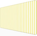 Yellow Striped Desk Mat Cute Pastel XXL Large Gaming Mouse Pad Desk Pad Kawaii Aesthetic Home Office Decor Cozy Keyboard Laptop Computer Mat