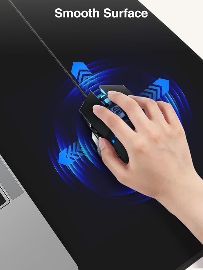 4-in-1 Mouse Pad with Magnetic Wireless Charging, 31.5"x15.8" Large Desk Mat for Laptop/Keyboard, Waterproof Smooth Surface, Non-Slip Base, with Adapter