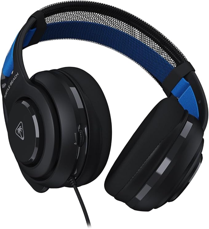 Turtle Beach Atlas 200 Wired Gaming Headset Officially Licensed for PlayStation, PS5, PS4-50mm Nanoclear Drivers, Flip-to-Mute Mic, Memory Foam Cushions, Floating Headband - Black