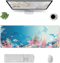 Underwater World Mouse Pad XL Large Mousepad Non Slip Rubber Base Desk Mat for Laptop Computer Gaming 31.5" X 12"