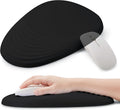 Ergonomic Mouse Pad with Wrist Support, Memory Foam Wrist Rest for Pain Relief & Carpal Tunnel, Non-Slip Base for Office, Computer, PC, Laptop (12x8x1.2inch, Black)