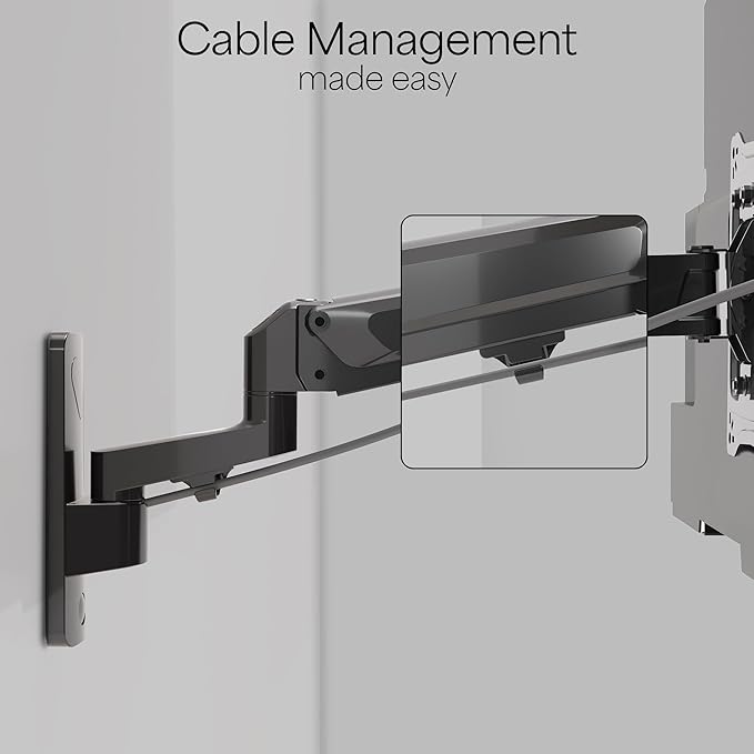 VIVO Premium Aluminum Single TV Wall Mount for 23 to 43 inch Screens, Adjustable Arm, Fits up to VESA 200x200, MOUNT-G200B
