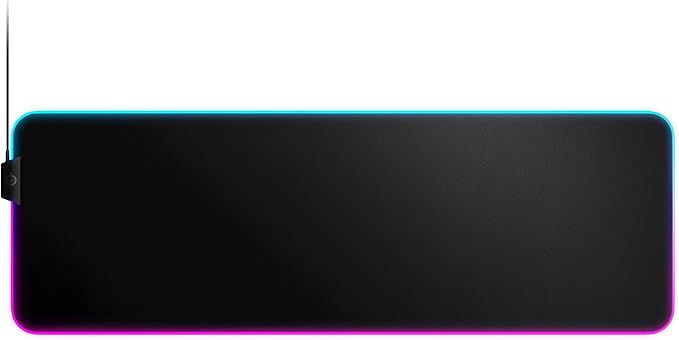 SteelSeries QcK Gaming Mouse Pad - XL RGB Prism Cloth - Sized to Cover Desks