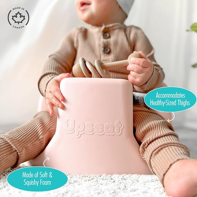 Upseat – The Original Ergonomic Baby Floor & Booster Seat with Tray, Developed with Physical Therapists for Upright Posture & Healthy Hip Development, 4–24 Months, Dishwasher-Safe Extra-Large Tray