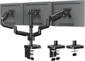 MOUNTUP Triple Monitor Mount, Triple Monitor Desk Mount for Max 27 inch Computer Screens, 3 Monitors Stand for Desk, Monitors Arm with Swivel, Tilt, Rotation, Each Arm Holds 4.4-19.8 lbs