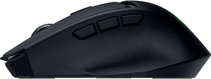 Razer Basilisk Mobile Portable Ergonomic Wireless Gaming Mouse: 10 Programmable Controls HyperScroll - Optical Switches Gen-3 - Long Battery Life - AI Prompt - 2.4 GHz, Bluetooth, USB C