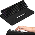 Keyboard Stand with Wrist Rest, Computer Keyboard Pad with Wrist Support, Ergonomic Keyboard Riser Holder Lift Tray, Soft Memory Foam Desk Wrist Pad for Office, Home, School - Black