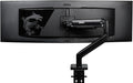 MSI MAG MT201 - Premium Heavy Duty Single Monitor Stand Arm, Supports 17-49" Screens and 44 lbs, VESA Compatible, Adjustable Spring Assisted Mount, Clamp & Grommet, Quick Release Plate - Black