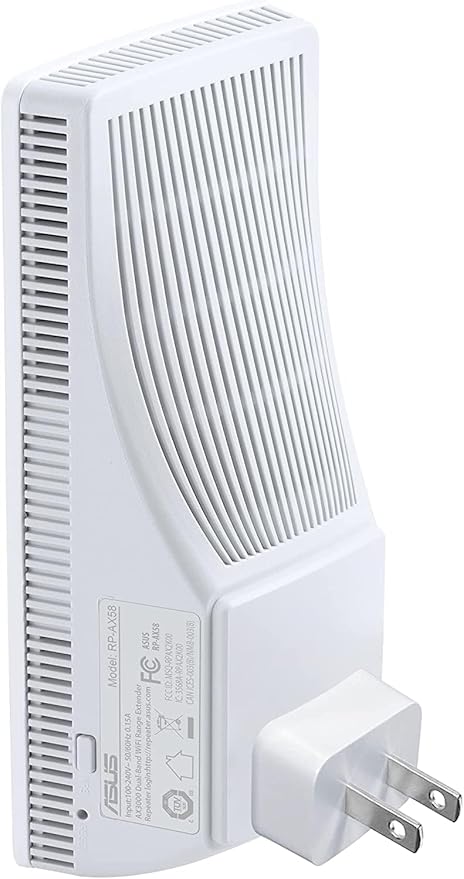 ASUS RP-AX58 AX3000 Dual Band WiFi 6 (802.11ax) Range Extender, AiMesh Extender for Seamless mesh WiFi; Works with Any WiFi Router