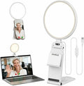 Ring Light for Computer/Laptop/Webcam/Monitor, 5" Eye-Caring Lighting with 50 Modes CRI>97.8, 3000K-6500K Zoom Lighting for Video Conference/Video Recording/Streaming/Selfie