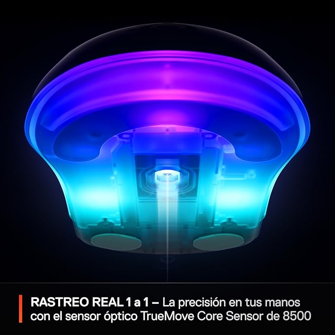 SteelSeries Rival 3 Gen 2 Gaming Mouse — 8500 DPI TrueMove Core Optical Sensor — 60 Million Click Durability — Low Latency — 77g Lightweight — 100% PTFE Feet — RGB — White