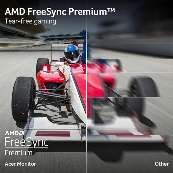 Acer Nitro 27 Inch Full HD 1920 x 1080 ZeroFrame Design Gaming IPS Monitor | AMD FreeSync Premium | 200Hz Refresh | Up to 0.5ms | 1 x Display Port 1.2 and 2 x HDMI 2.0 Ports | KG271 X1biip
