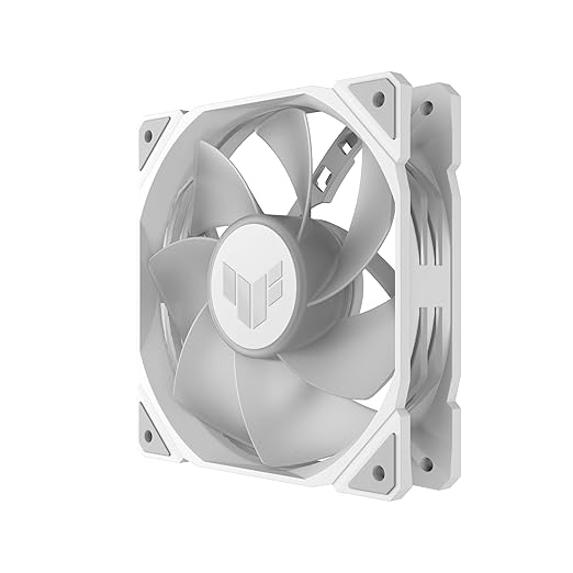 ASUS TUF Gaming TR120 120mm ARGB White Reverse Fan Blade Triple Pack 28mm Fan Frame, 2.75mm H2O Static Pressure, 76.3 CFM Airflow, Double-Layer LED Array, Flexible Side Pattern, Aura sync, PWM