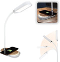 Ottlite Inspire LED Desk Lamp with Wireless Charging - ClearSun LED Technology - Flexible Neck, Dimmable with Touch Controls & Night Light Feature - for Offices, Dorm Rooms, & Bedside Tables