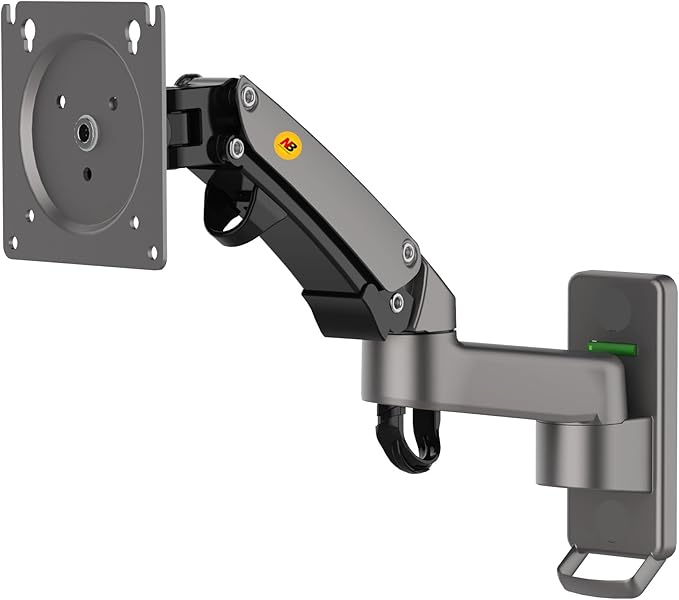 NB North Bayou TV Monitor Wall Mount Bracket Full Motion Articulating Swivel for 17-35" Monitors (Load Capacity from 6.6 to 26.4lbs) Double Extension F150