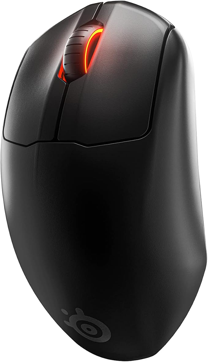 SteelSeries Esports Mini Wireless FPS Gaming Mouse – Ultra Light – Prime Mini Edition – 5 Programmable Buttons – Lag-free 2.4GHz – 100H Battery – 18K CPI Sensor – Magnetic Optical Switches – PC/Mac