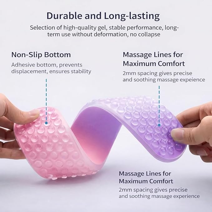 Cute Ergonomic Gel Jelly Wrist Rest for Office & Gaming, Support to Relieve Wrist Fatigue, Non-Slip Gel Pad for All-Day Typing Comfort, Won’t Flatten or Lose Shape After Long-Term Use