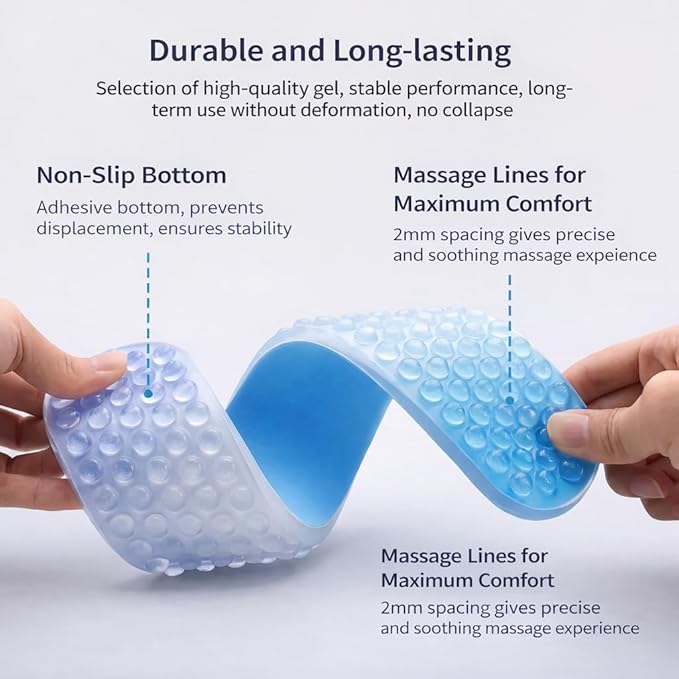 Cute Ergonomic Gel Jelly Wrist Rest for Office & Gaming, Support to Relieve Wrist Fatigue, Non-Slip Gel Pad for All-Day Typing Comfort, Won’t Flatten or Lose Shape After Long-Term Use