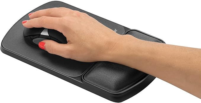 Fellowes MICROBAN Gel Mouse Pad Wrist Support - Graphite (9175101)