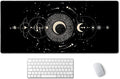 SSOIU Moon Phases Large Mouse Pad, Full Desk XXL Extended Gaming Mouse Pad 35.5" X 15.7", Waterproof Desk Mat Stitched Edges, Non-Slip Laptop Computer Keyboard Mousepad for Office and Home