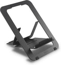 Kensington Adjustable Aluminum Laptop Stand for Desk, Ultra-Slim Lightweight Foldable Portable Notebook Holder, Anti-Slip Silicone Tablet Mount for 10"-17" Laptops and Tablets, Black K50428WW