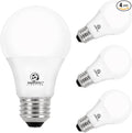 E ENERGETIC LIGHTING A19 LED Bulbs 60 watt Equivalent, Cool White 4000K, E26 Medium Base, Non-Dimmable LED Light Bulb, ETL Listed, 4-Pack