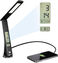 Prevention by OttLite LED Task Adjustable Lamp with Digital Display - Adjustable Neck, 3 Color Modes & USB Charging - Eye-Friendly Lighting for Crafting, Office Work, Reading & Studying