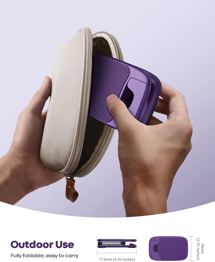 Lamicall Purple Phone Holder for Desk - Dark Purple Cellphone Stand Desk Accessories Desktop Office Must Have, Gifts for iPhone 17 16 15 14 13 Pro Max Mini, 12 11 XR X 8 7 6 Plus SE, 4-8'' Smartphone