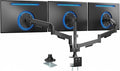 VIVO Triple Monitor Stand, Fully Adjustable Arms for 17 to 27 inch Screens, Mechanical Articulating Desk Mount, Gaming and Office Setups, VESA 75x75, 100x100, Max 19.8 lbs, Classic, Black, STAND-V003O