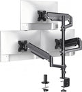 WALI Triple Monitor Mount for 13-32 inch Screens, Full Adjustable 3 Monitors Desk Mount with Clamp & Grommet Base, Gas Spring Monitor Arm, up to 19.8lbs Each, VESA 75x75 100x100 mm (GSDM003XL), Black
