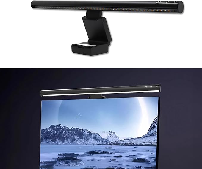 Generic Monitor Light Bar, USB Computer Monitor Lamp, Eye Care Screen Light Bar, Adjustable 5 Color Temperatures, Stepless Dimming, No Screen Glare Desk lamp Home Office Game (300SA)