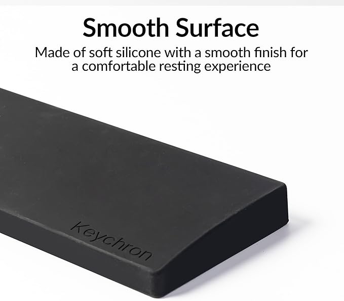 Ergonomic Silicone Wrist Rest for Keychron Q12 / Q5 Pro / Q5 Max / Q5 HE / L3,16.06" Honeycomb Non-Slip Palm Rest, 96% Full-Sized Mechanical Keyboards Support with Typing