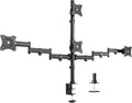 VIVO Quad Monitor Adjustable Heavy Duty Mount, Articulating Stand for 4 LCD Screens up to 24 inches STAND-V004Y