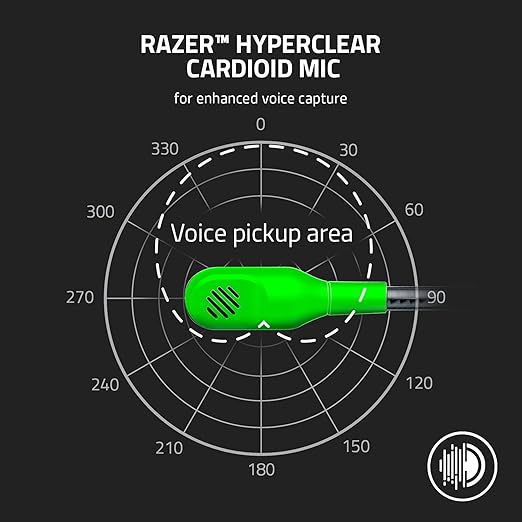 Razer BlackShark V2 X Gaming Headset: 7.1 Surround Sound - 50mm Drivers - Memory Foam Cushion - for PC, PS4, PS5, Switch - 3.5mm Audio Jack - Green