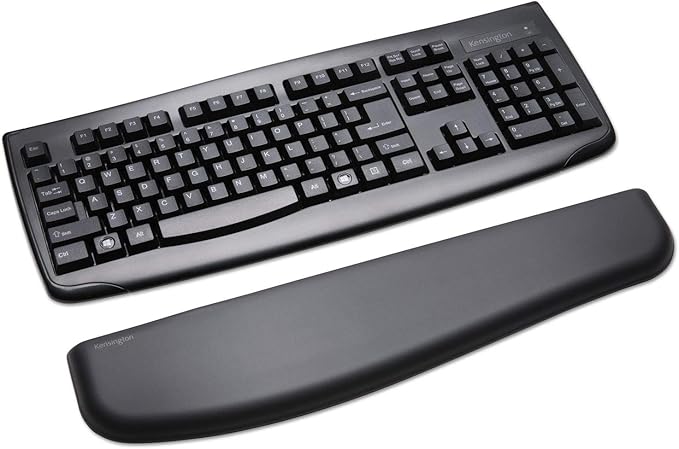 Kensington ErgoSoft Wrist Rest for Standard Keyboards, Black (K52799WW)